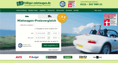 Desktop Screenshot of billiger-mietwagen.de